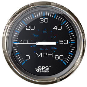Faria Chesepeake Black 4 Studded Speedometer  60MPH GPS 33749
