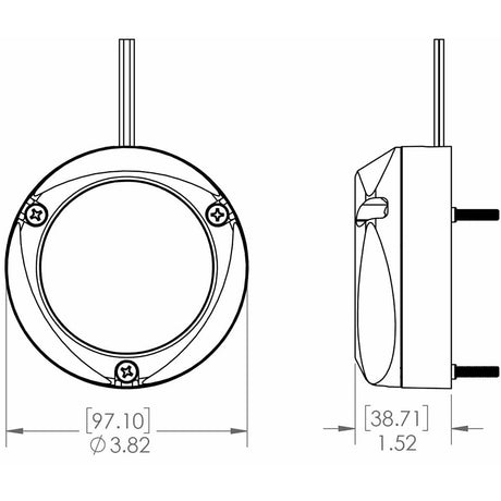 Lumitec Zambezi Quattro Surface Mount Underwater Light  WhiteBlue 101459