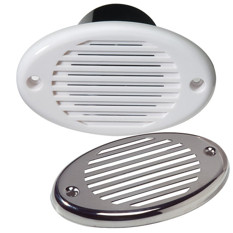 Innovative Lighting Marine Hidden Horn  White wStainless Steel Overlay 54001017