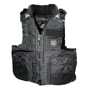 First Watch AV800 Four Pocket Flotation Vest  Black  Large to XL  AV800BKLXL