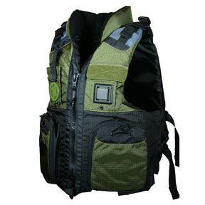 First Watch AV800 Four Pocket Flotation Vest  OD Green  Small to Medium  AV800GNSM