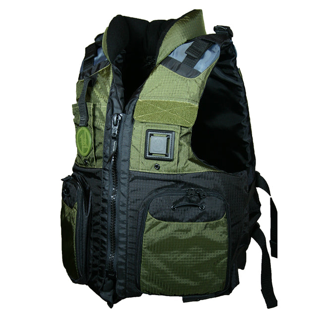 First Watch AV800 Four Pocket Flotation Vest  OD Green  Small to Medium  AV800GNSM