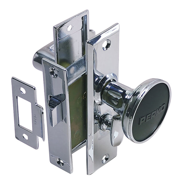 Perko Mortise Latch Set wTurn Button 0960DP0CHR