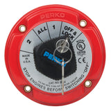 Perko Medium Duty Battery Selector Switch wKey Lock 8502DP