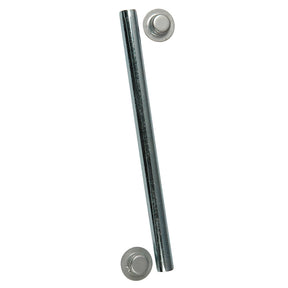 CE Smith Package Roller Shaft 12 x 514 wCap Nuts  Zinc 10700A