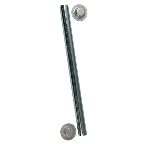 CE Smith Package Roller Shaft 12 x 614 wCap Nuts  Zinc 10701A