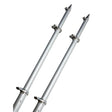 TACO 18 Deluxe Outrigger Poles wRollers  SilverSilver OT0318HDVEL