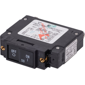 Blue Sea 7445 UL489 Circuit Breaker  50A Flat Rocker 7445