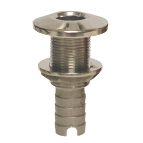 GROCO Stainless Steel Hose Barb ThruHull Fitting  12 HTH500S