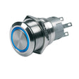 BEP PushButton Switch 12V Momentary OnOff  Blue LED 80511000400