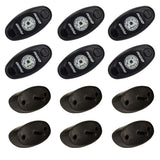 RIGID Industries ASeries Rock Light Kit  6 Red Lights  Black 400263