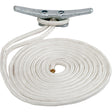 SeaDog Double Braided Nylon Dock Line  34 x 35  White 302119035WH1