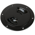 SeaDog Smooth Quarter Turn Deck Plate  Black  5 3361551