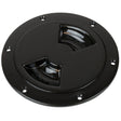 SeaDog QuarterTurn Smooth Deck Plate wInternal Collar  Black  4 3363451