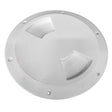 SeaDog QuarterTurn Textured Deck Plate wInternal Collar  White  5 3363521