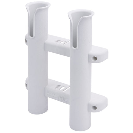 SeaDog Two Pole Side Mount Rod Storage Rack  White 3250281