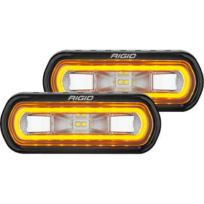 RIGID Industries SRL Series Surface Mount Spreader Light  Black Housing  Amber Halo 53123