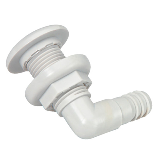Johnson Pump ThruHull Connector  34  90  White 7503500