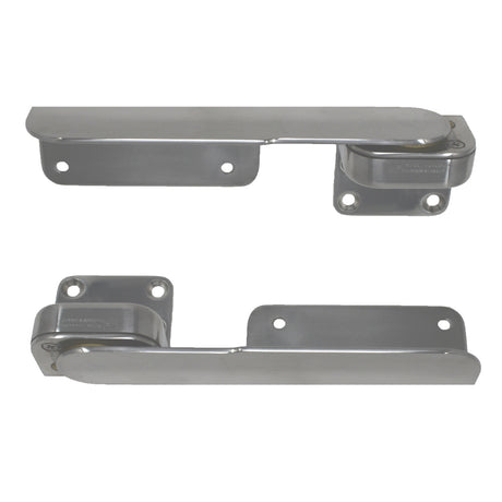 TACO Command Ratchet Hinges  938  Polished 316 Stainless Steel  Pair H250016