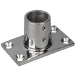 SeaDog Rail Base Fitting Rectangular Base 90 316 Stainless Steel  178 x 3316  1 OD 2819011