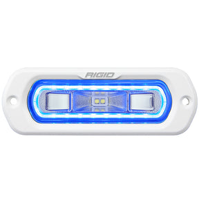 RIGID Industries SRL Series Marine Spreader Light  White Flush Mount  White Light wBlue Halo 51201