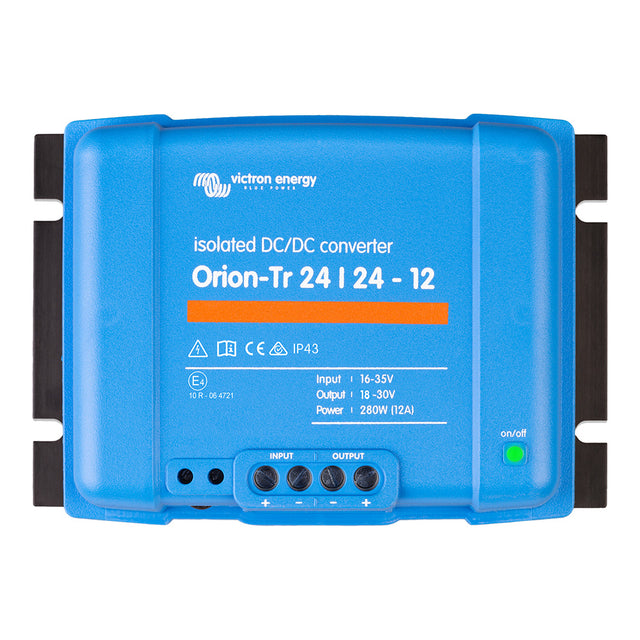 Victron OrionTR DCDC Converter  24 VDC to 24 VDC  280W  12AMP Isolated ORI242428110