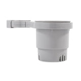 Camco ClampOn Rail Mounted Cup Holder  Large for Up to 2 Rail  Grey 53092