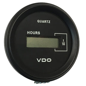 VDO Cockpit Marine 52mm 2116 LCD Hourmeter  Black DialChrome Bezel  331546