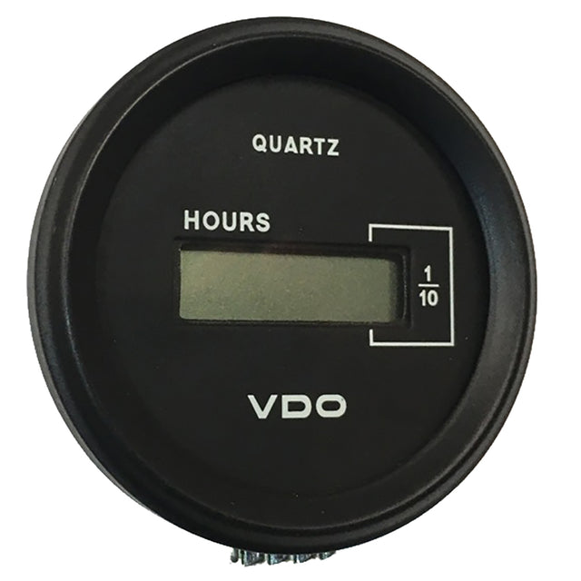 VDO Cockpit Marine 52mm 2116 LCD Hourmeter  Black DialChrome Bezel  331546