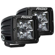 RIGID Industries DSeries Pro Dually Spot Surface Mount Pair  Midnight Edition 202213BLK