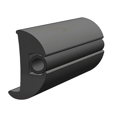 TACO Flexible Vinyl Black Rub Rail 1116 x 178 50L V112423BKA501