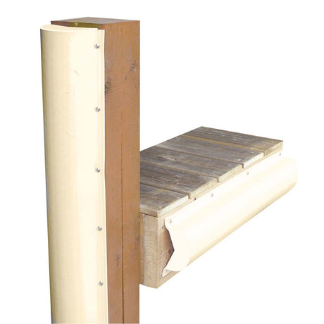 Dock Edge Piling Bumper  One End Capped  6  Beige DE1020SF