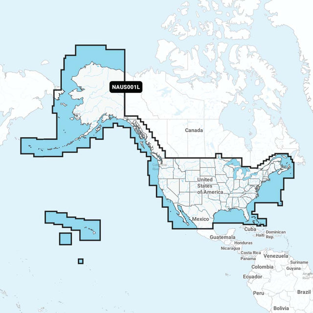 Navionics NAUS001L  US  Coastal Canada  Navionics 010C136630