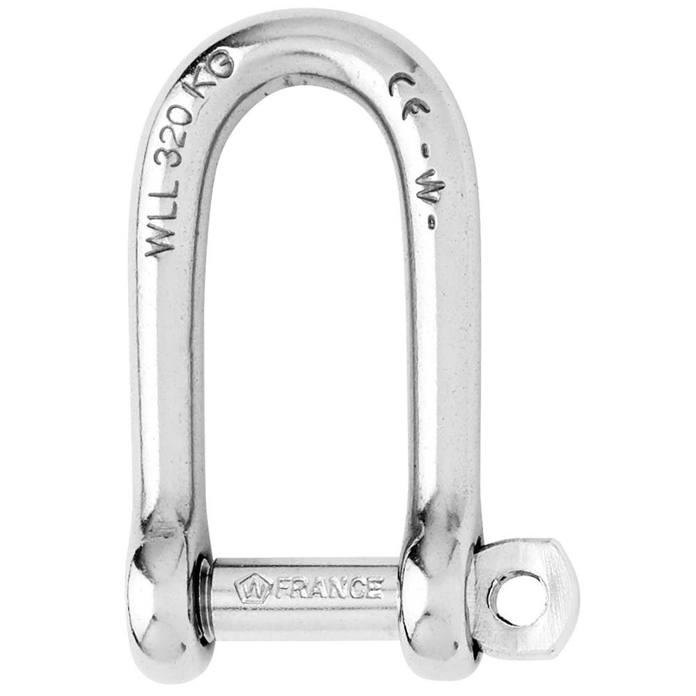 Wichard SelfLocking Long D Shackle  Diameter 8mm  516 1214W