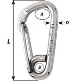 Wichard Asymmetric Carbine Hook  Length 120mm  1532 2327W