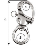 Wichard HR Snap Shackle  Large Bail  Length 105mm 2375W