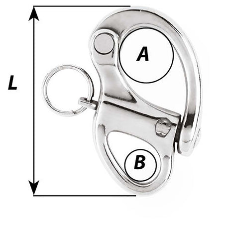 Wichard 138 Snap Shackle wFixed Eye  35mm 2470W