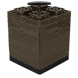Camco FasTen Leveling Blocks wTHandle  2x2  Brown 10Pack 44521