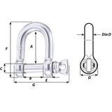 Wichard HR D Shackle  Diameter 1564 11203W