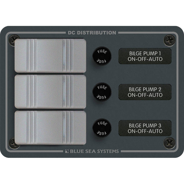 Blue Sea 8665 Contura 3 Bilge Pump Control Panel  8665