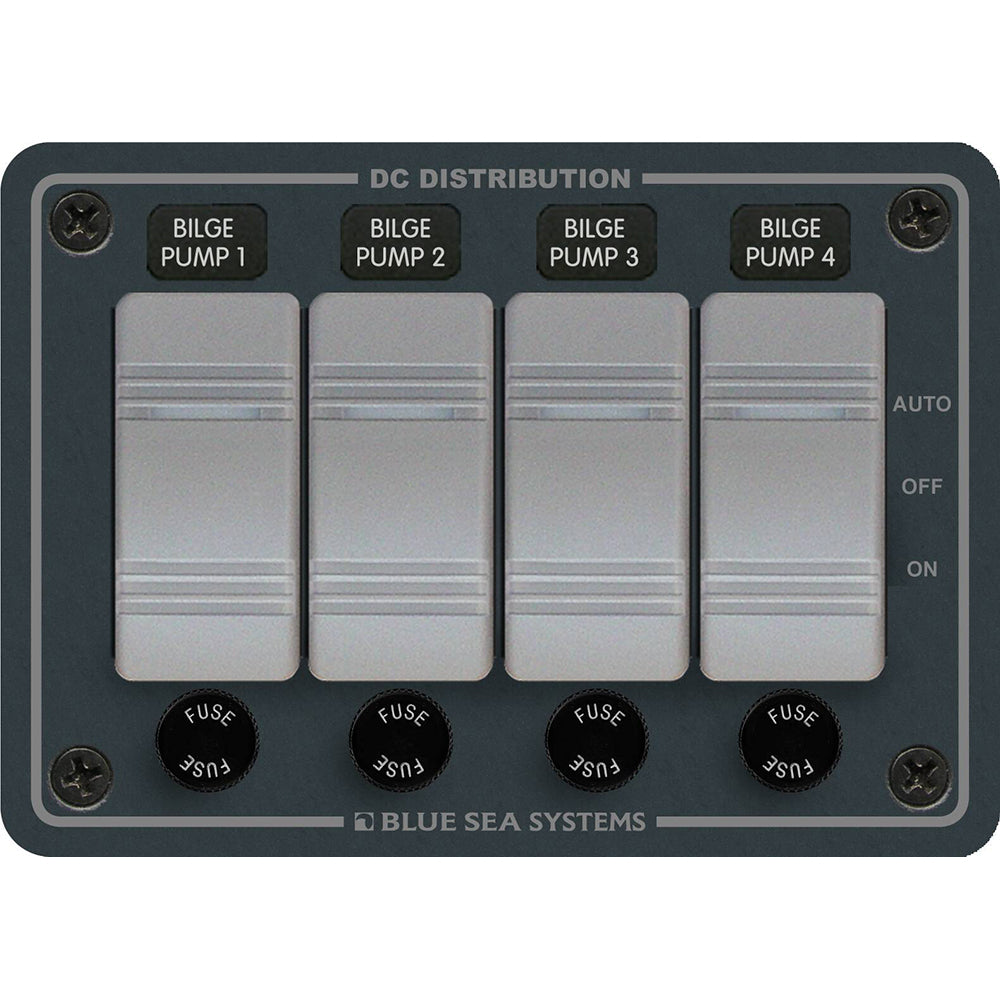 Blue Sea 8666 Contura 4 Bilge Pump Control Panel  8666