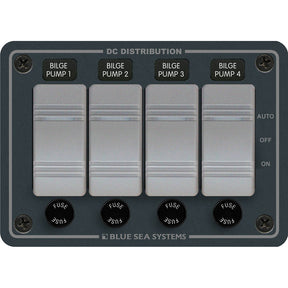 Blue Sea 8666 Contura 4 Bilge Pump Control Panel  8666