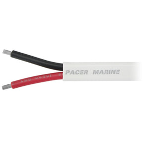 Pacer 102 AWG Duplex Cable  Flat Cable  RedBlack  Sold By The Foot W102DCFT