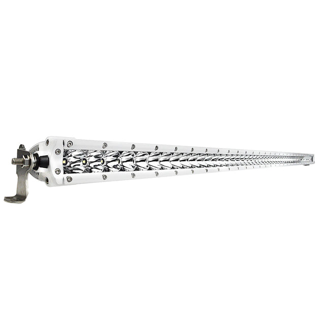 Black Oak Pro Series 30 Single Row 50 LED Light Bar  Combo Optics  White Housing 50CMS5OS