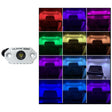 Black Oak Rock Accent Light  RGB  White Housing  MALRGB