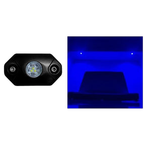 Black Oak Rock Accent Light  Blue  Black Housing  RLB