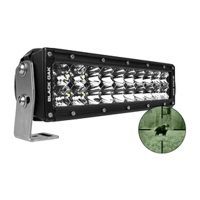 Black Oak Pro Series Double Row Combo Infrared 10 940nm Light Bar  Black  10IR940
