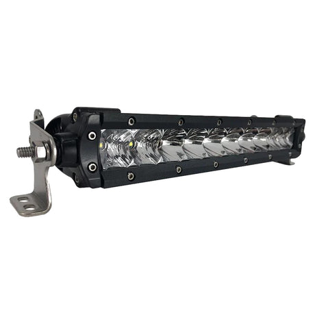 Black Oak 10 Single Row LED Light Bar  Combo Optics  Black Housing  Pro Series 30 10CS5OS
