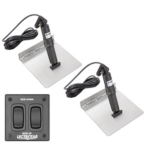 Lectrotab XKA Stainless Steel Trim Tab Kit wRocker Switch  12 x 12  XKAF12X12
