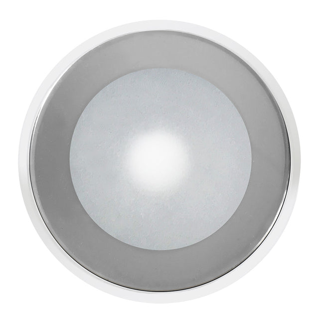 ShadowCaster DLX Series Down Light  White Housing  RGB  Chrome Bezel  SCMDLXCCCHRWH